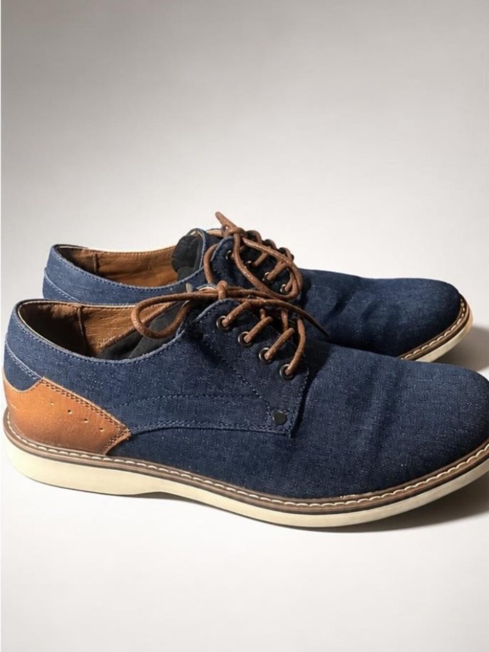 Madden Men's Denim Oxford Dress Shoes – Size 11